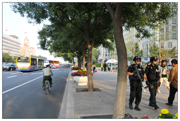 Police on street